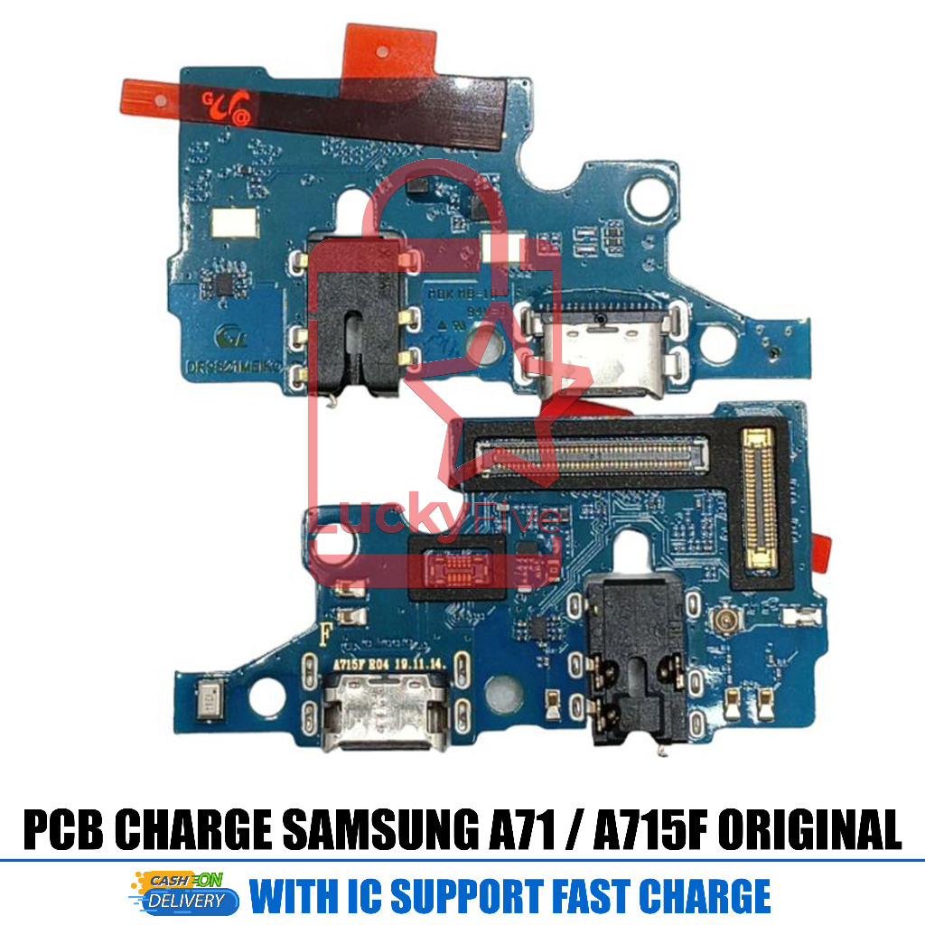 Konektor Samsung A71 A715F Papan Cas PCB Charging Original