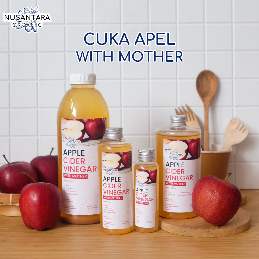 

Nusantara Organic Cuka Apel Apple Cider Vinegar With Mother