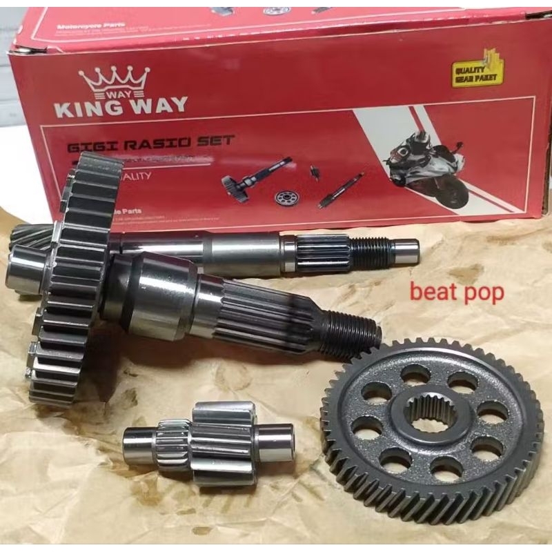 GIGI RASIO SET BEAT POP GEAR GARDAN RASIO LENGKAP KOMPLIT (K44)
