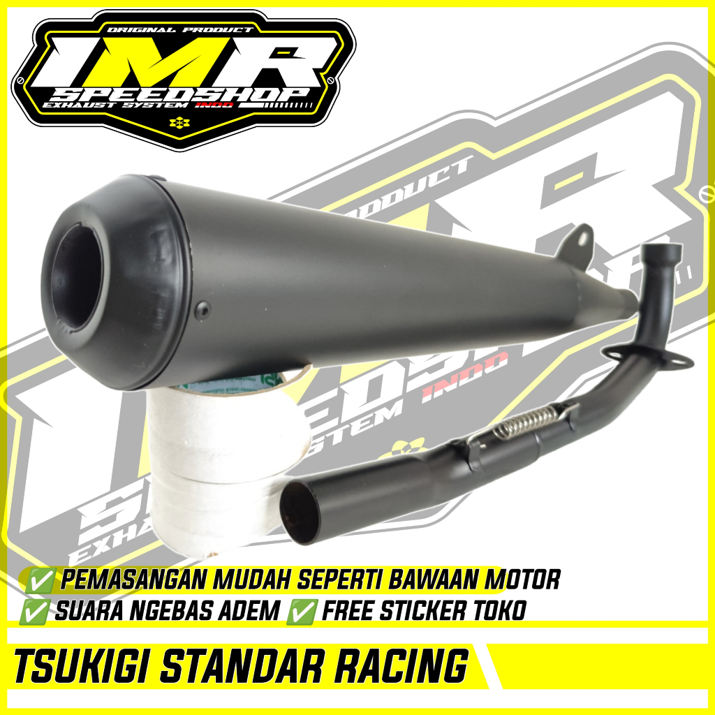KNALPOT TSUKIGI STANDAR RACING ASTREA GRAND PRIMA STAR IMPRESSA LEGENDA C70 Dll