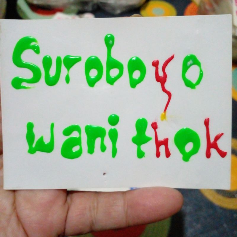

British Sticker Timbul : Suroboyo wani thok ke- 2