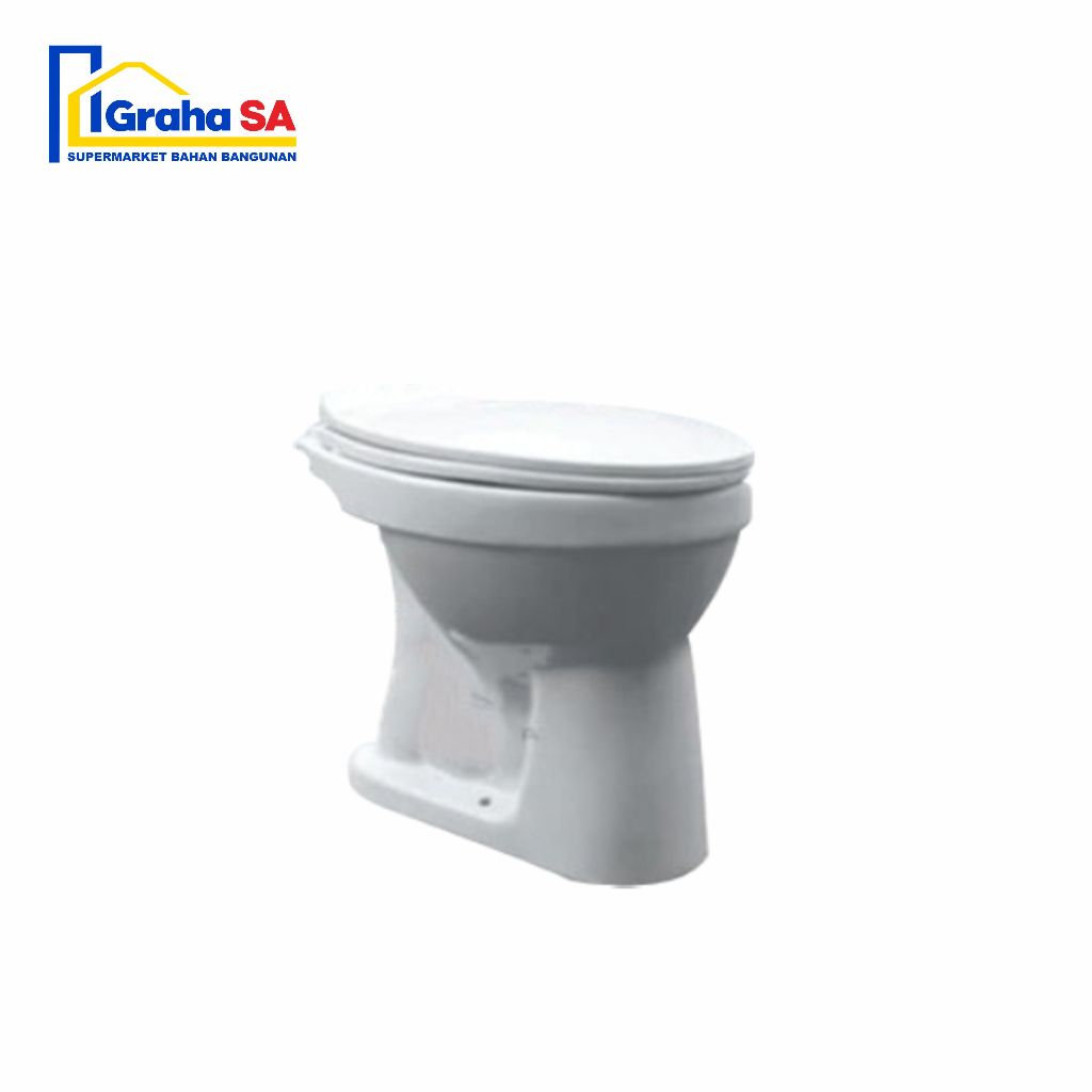 Toilet Duduk Siram Manual Volk C509 - Desain Minimalis, Keramik Berkualitas, Mudah Dipasang