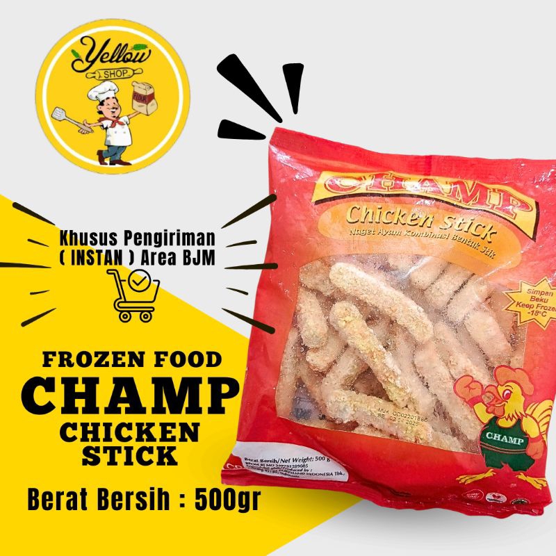 

CHAMP MITRA CHICKEN STICK 500GR / FROZEN FOOD