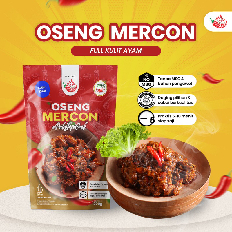 

Oseng Mercon Kulit Ayam Oleh-Oleh Khas Jogja
