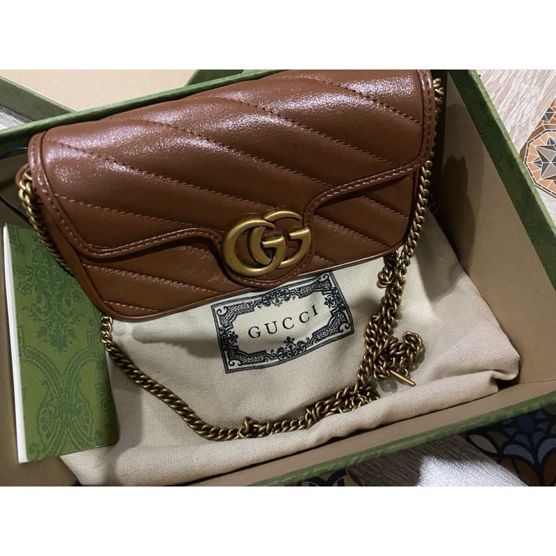 Gucci Marmont Super Mini Caramel VGC