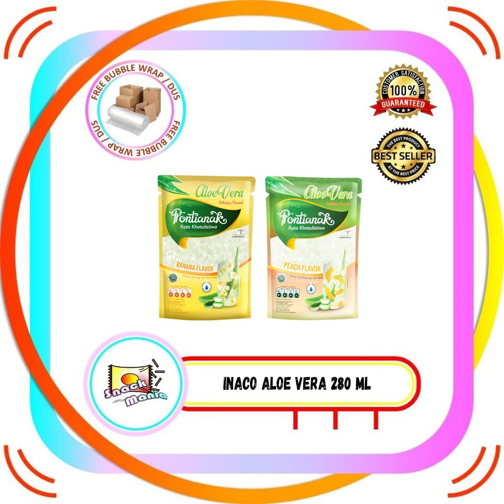 

Inaco Pontianak Aloe Vera Banana | Peach 280 ml Dessert Lidah Buaya