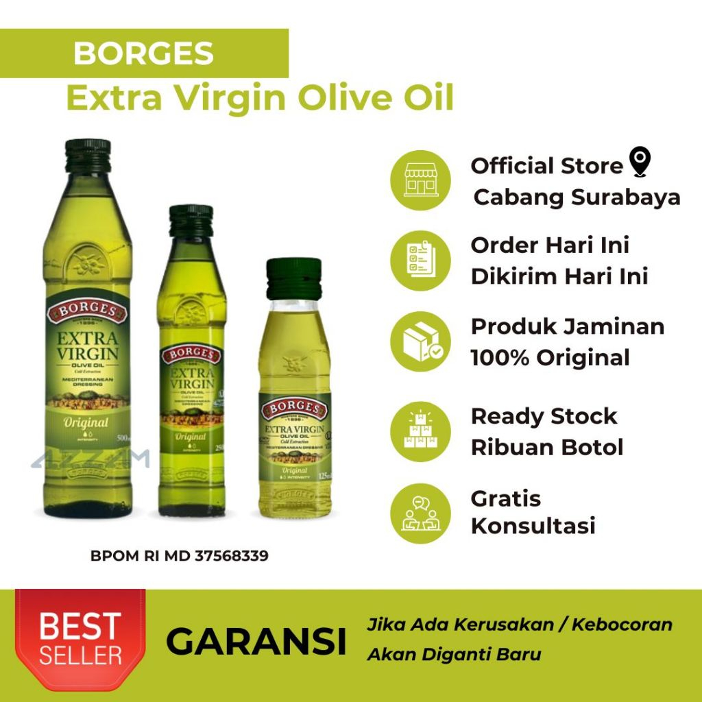 

Borges Extra Virgin Oil Minyak Zaitun Premium Quality Terbaik 500ML Asli