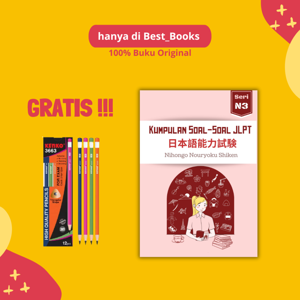 Buku Kumpulan Soal-Soal JLPT N3 + Choukai