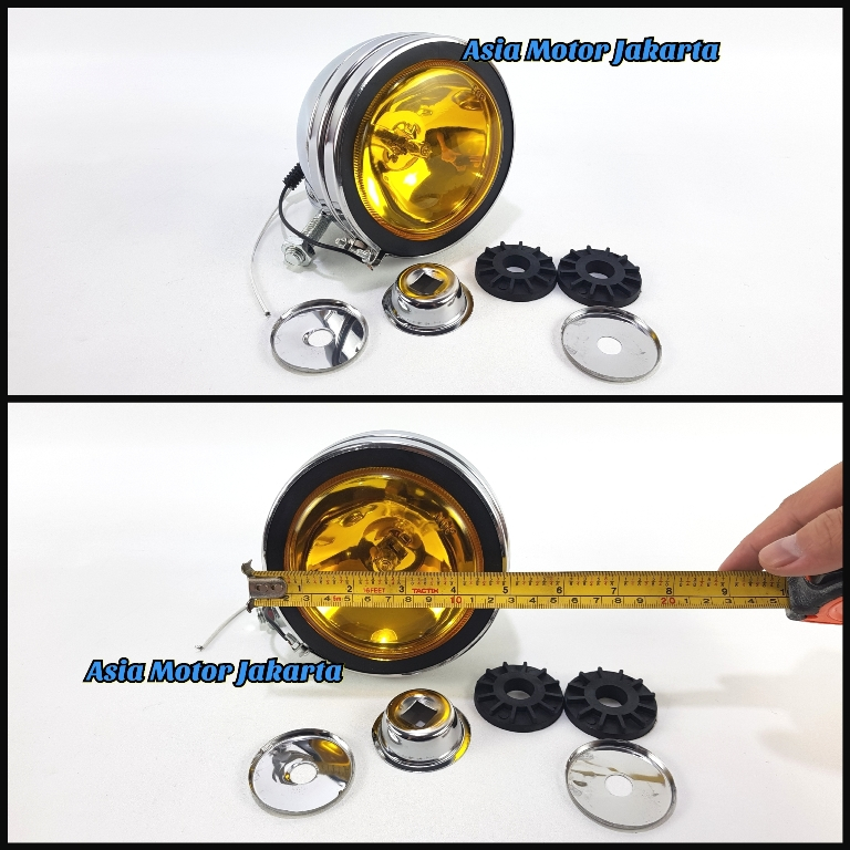 Lampu Tembak Bulat 5 inch - 24V - Kuning - Putih
