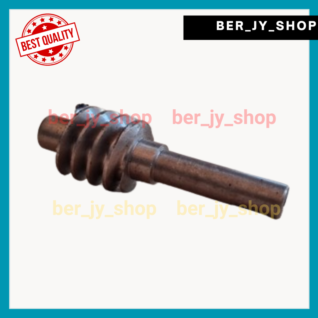 As Gigi Nanas PENDEK / As Gear Worm / Gear Worm Shaft MODEL PENDEK 14 CM Gilingan Padi Beras Poles P