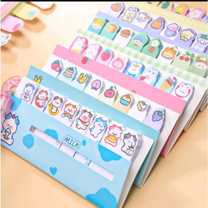 

200 Lembar Sticky Note inner index Warna Neon Untuk Pembatas Buku