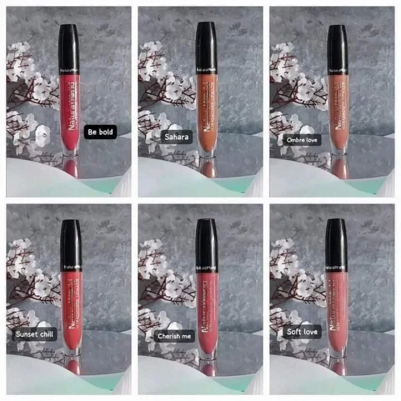Lipmatte NaturaWorld - Lipstik Bibir Tahan Hingga 16 Jam 6 Pilihan Warna Ultra Smooth Transferproof 