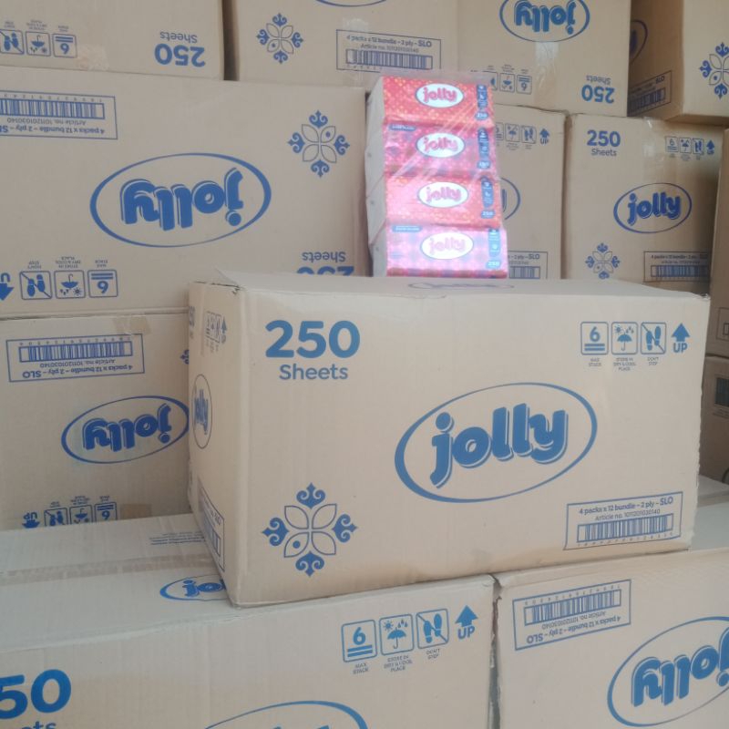 TISU JOLLY 1DUS 250SHEET 2PLY TERMURAH