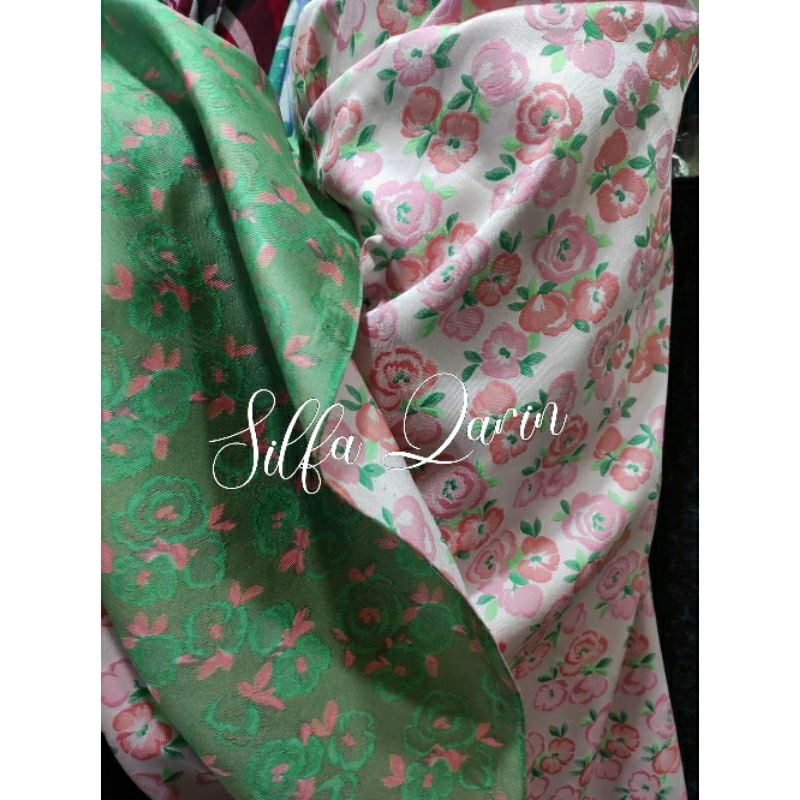 rtf Kain Bahan Jaguar Embos Metalic _ Jaguar Embos / Bahan Dress/Gaun (0,5 Meter)