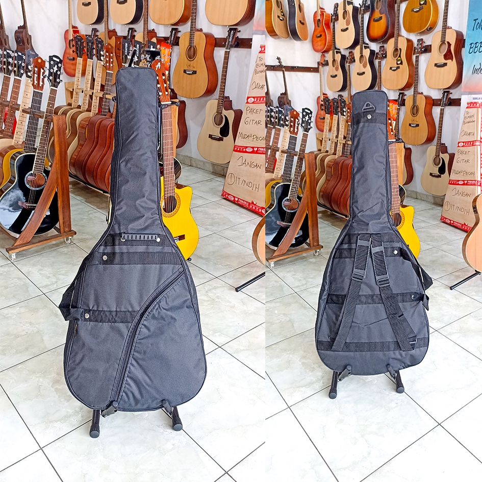 COD TAS GITAR BUSA TEBAL Tas Untuk Gitar Akustik Jumbo Lapisan Busa Tebal TAS BUSA TEBAL