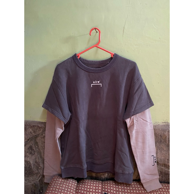 Sweater double layer crewneck a cold wall ACW