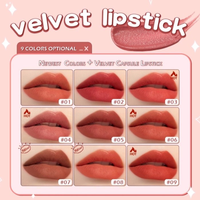 SANIYE CAPSULE GOLDEN LIPSTIK/ LIPSTIK BIBIR WARNA  CANTIK  DAN ELEGAN