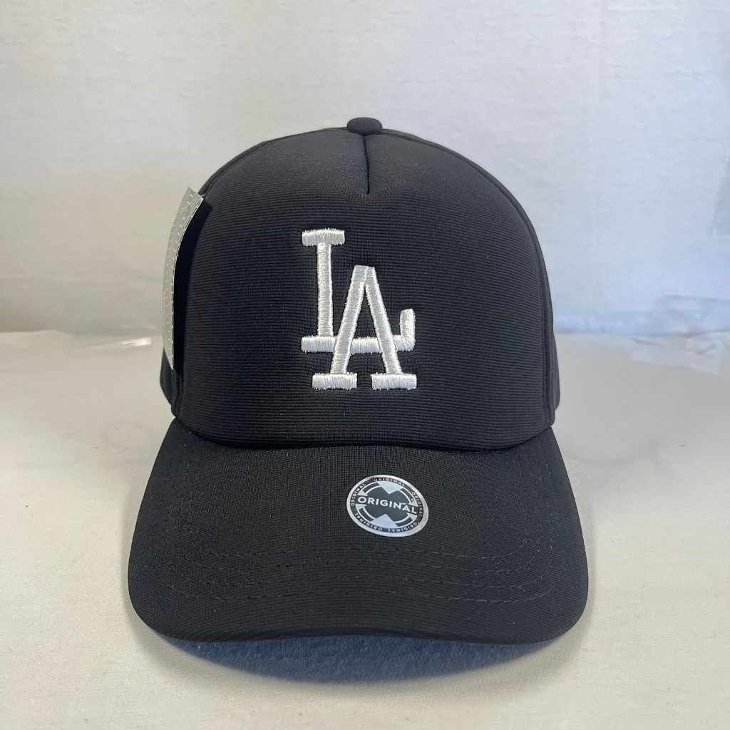 TOPI LA BORDIR / BASEBALL CASUAL PRIA WANITA COWOK CEWEK KEREN || HITAM