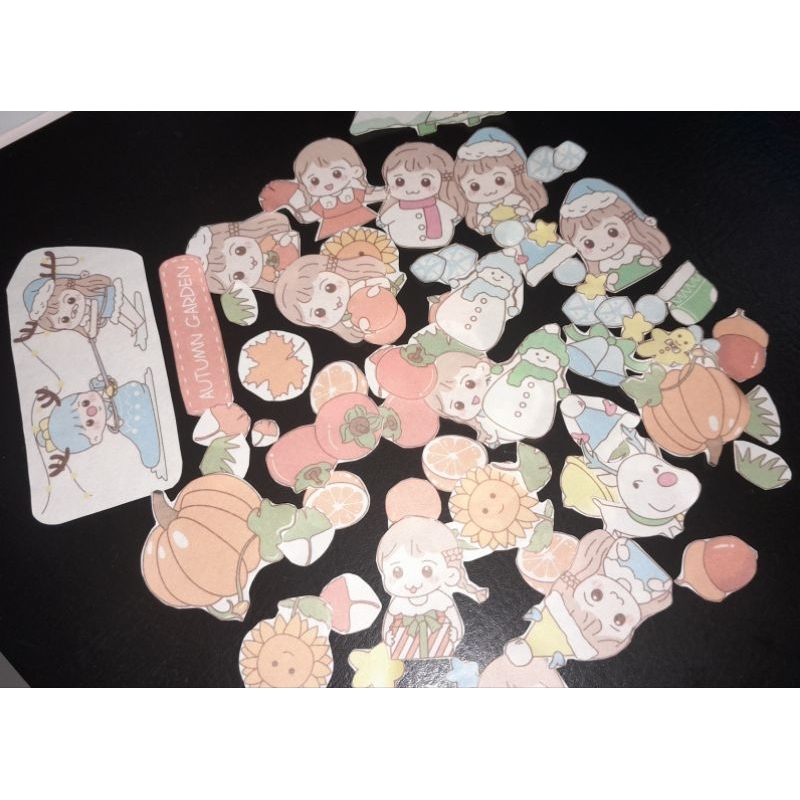 

Stiker random Acak: Mix stiker, isi 30 pcs. Stiker Scrapbook Hias Buku