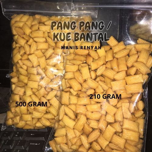 

KUE PANG PANG 210GR DAN 500GR / KUE BANTAL /CEMILAN JADUL MANIS GURIH COD DAN INSTANT