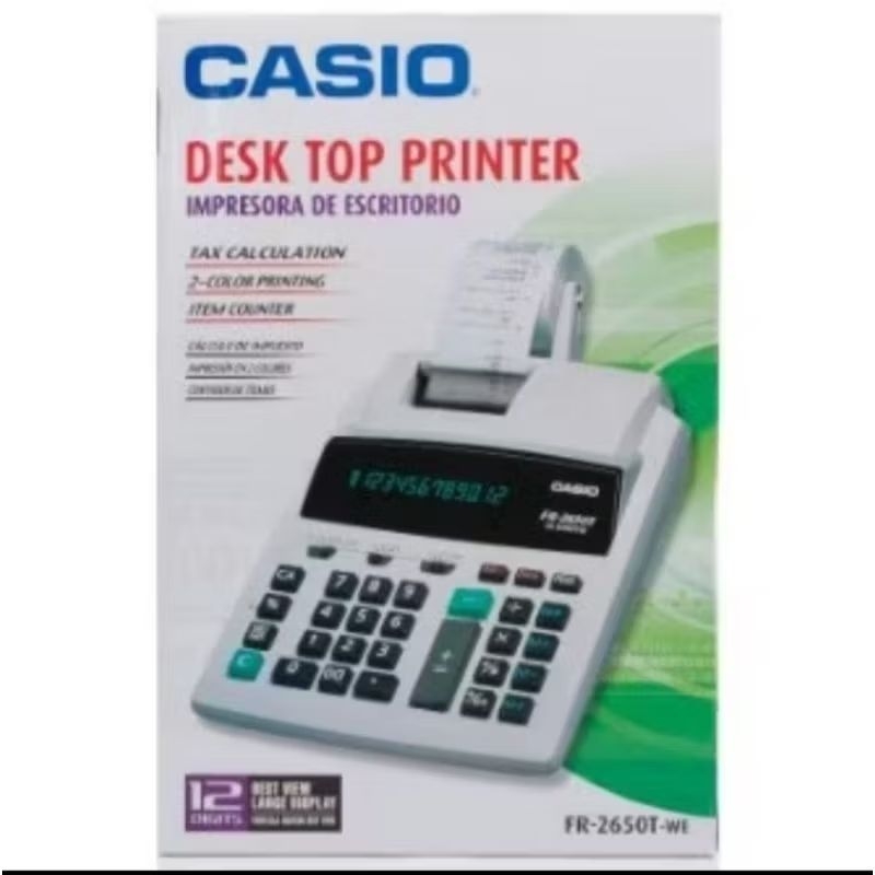 

Kalkulator struke/Calculator Printing CASIO FR 2650/NEW/REAL PICTURE/BERGARANSI