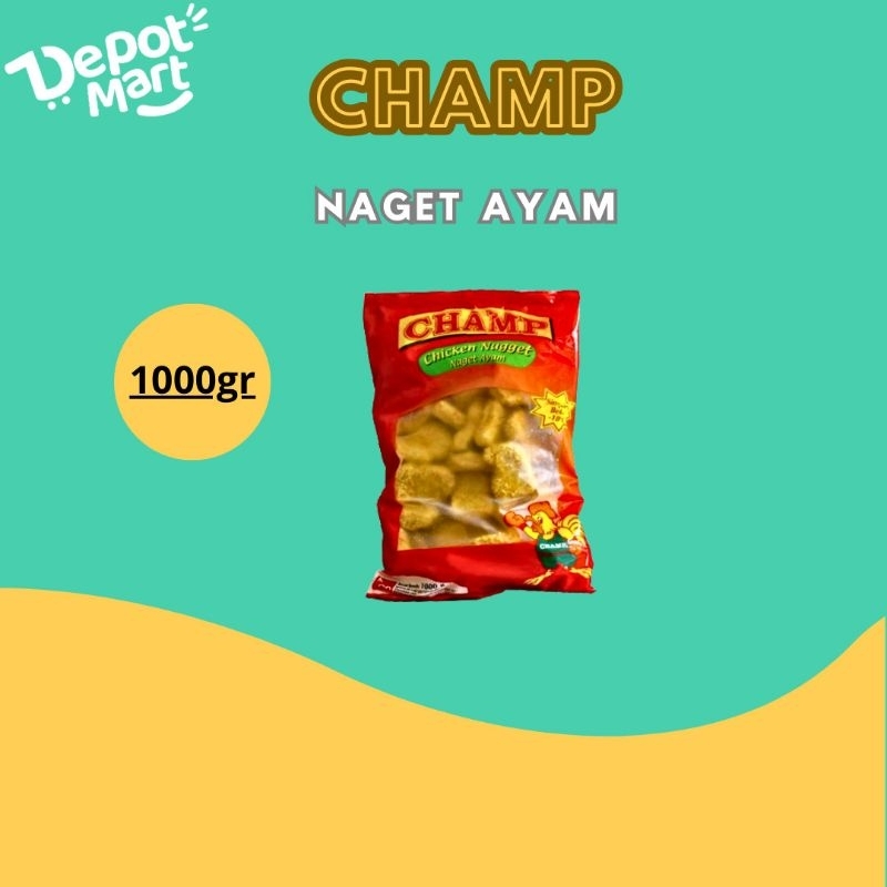 

Promo CHAMP Chicken Nugget 1000gr/Naget Ayam