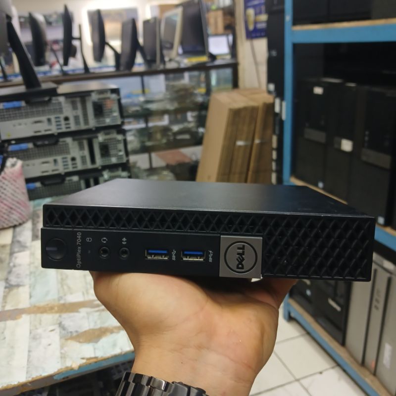 MINI PC DELL OPTIPLEX 7040 CORE I7-6700T RAM 16 GB SSD 1 TB NVME SUDAH HDMI SUPER MULUS LENGKAP ADAP