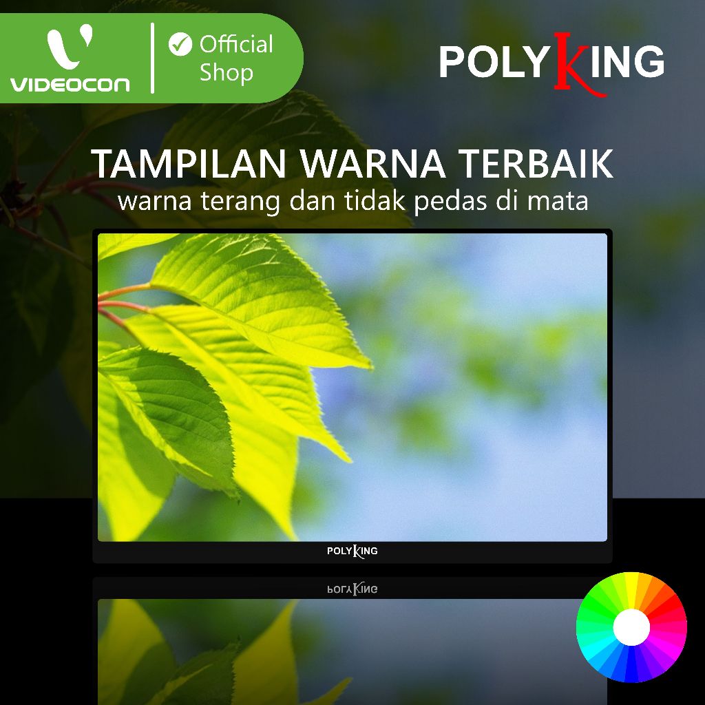 TV Digital 24 Inch Polyking HPTVD24-D Full HD Resolusi Tinggi LED TV Digital Termurah Berkualitas Te