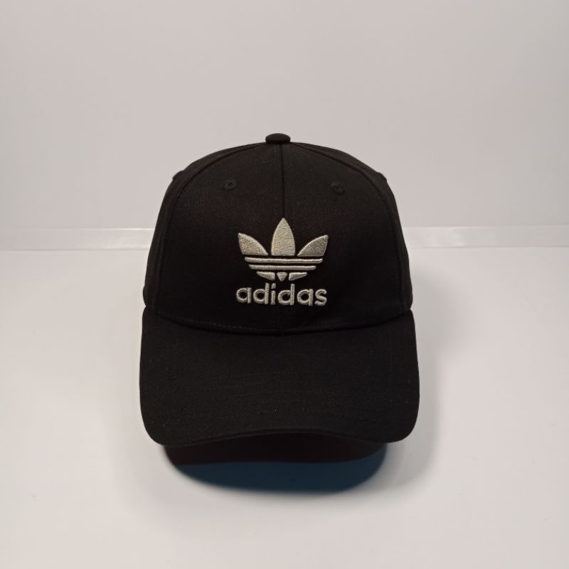 Topi Adidas Trefoil Balck mulus
