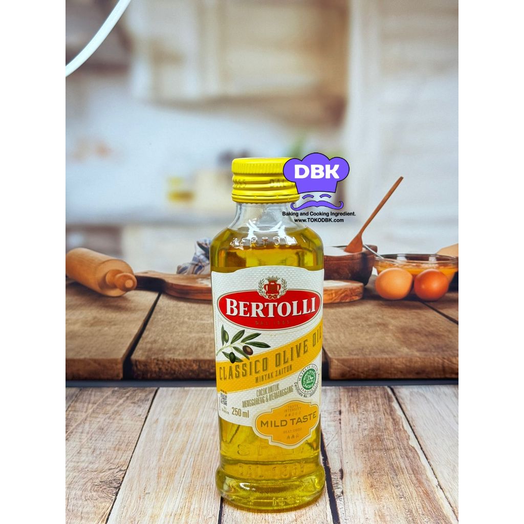 

Minyak zaitun Bertolli classico olive oil 250ml untuk masak goreng minyak sehat