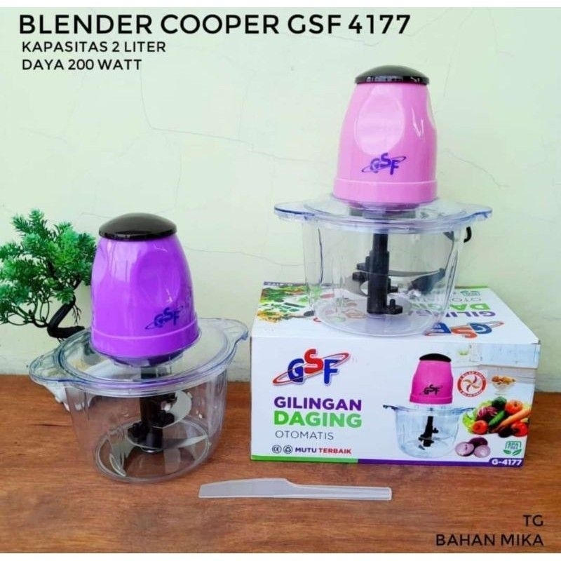 (BODY PLASTIK) Gilingan daging blender penggiling otomatis serbaguna gsf