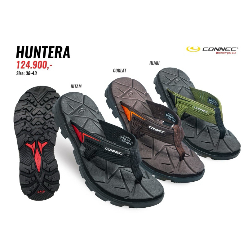 Sandal Jepit Connec Pria Model HUNTERA Sendal Jepit Connec For Men