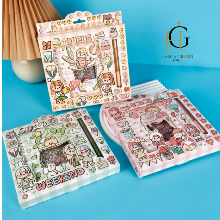 

PAKET STIKER ST ( BUKU SPIRAL STIKER + CUTTER ) KEKINIAN COD TERMURAH STICKER SET BISA COD