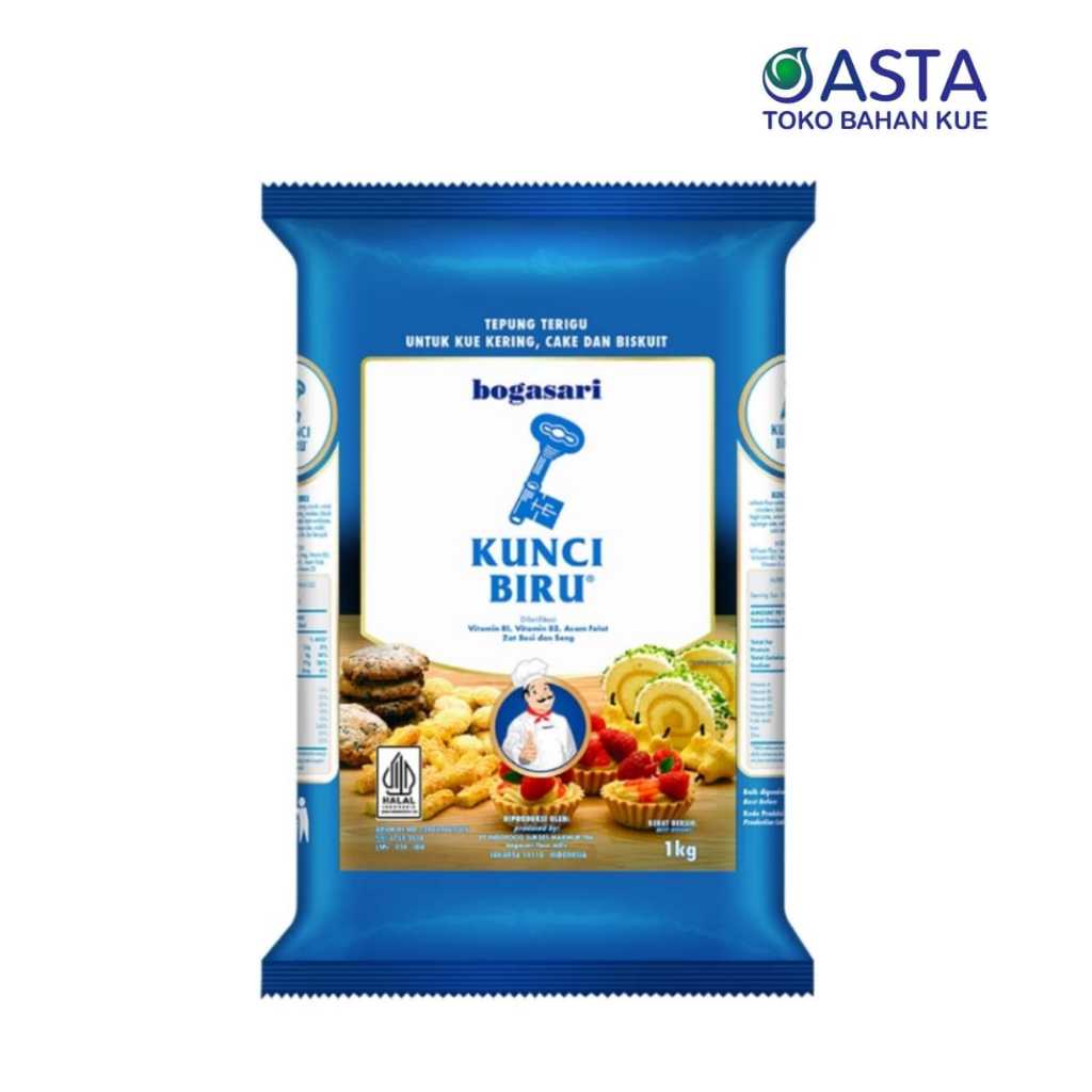 

Bogasari Terigu Kunci Biru Premium 1 Kg