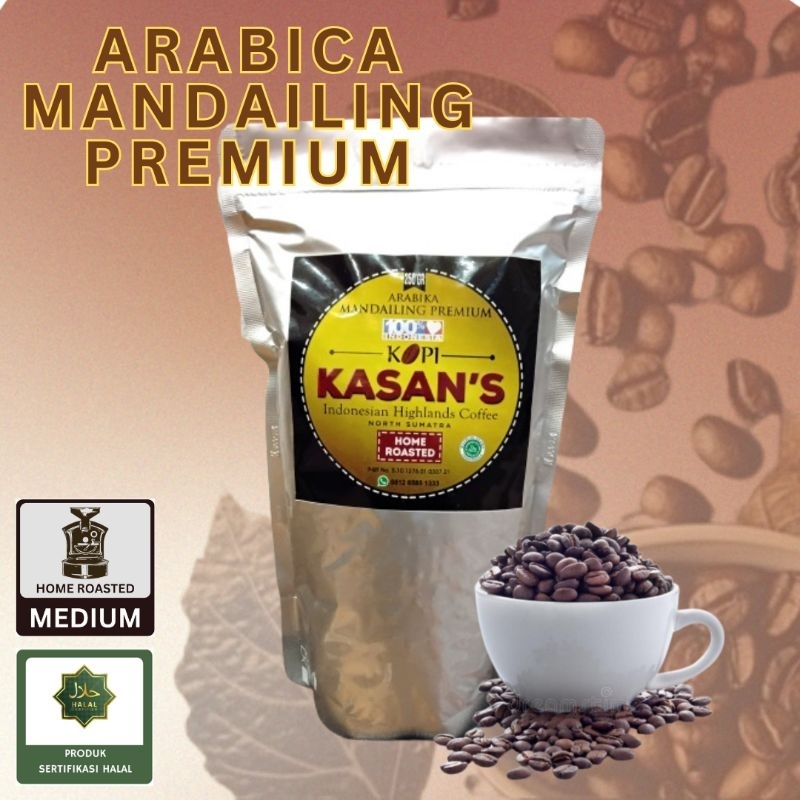 

KASAN's Coffee Beans - ARABICA MANDAILING PREMIUM - 250g - Home Roasted : MEDIUM - HALAL
