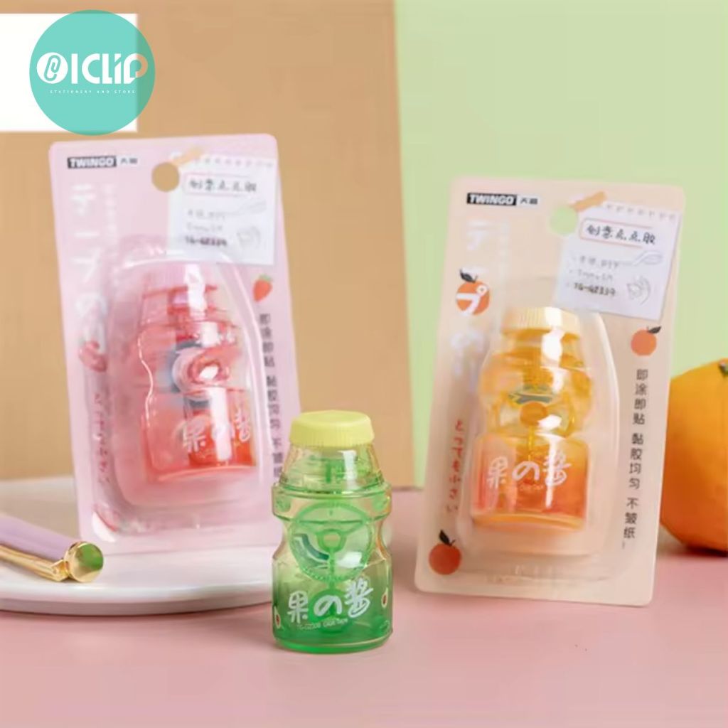 

Lem / Glue Tape Lem Kertas Pita Roll berbentuk botol