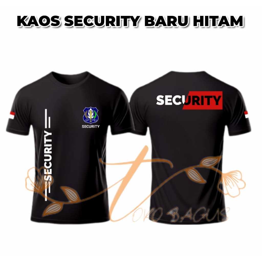 Security Satpam Kaos Satpam Krem Baju Kaos Security Krem Kaos Dalaman Satpam Security Krem Terbaru