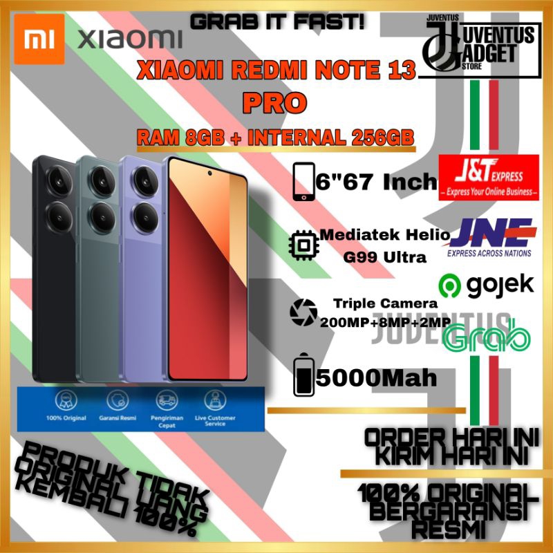 XIAOMI REDMI NOTE 13 PRO 4G ( 8/256GB ) RESMI XIAOMI INDONESIA