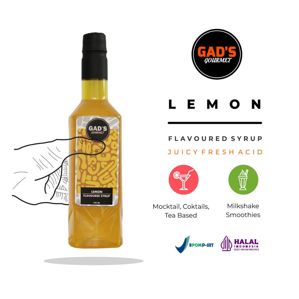 

Syrup Lemon Gad's Gourmet 750ml