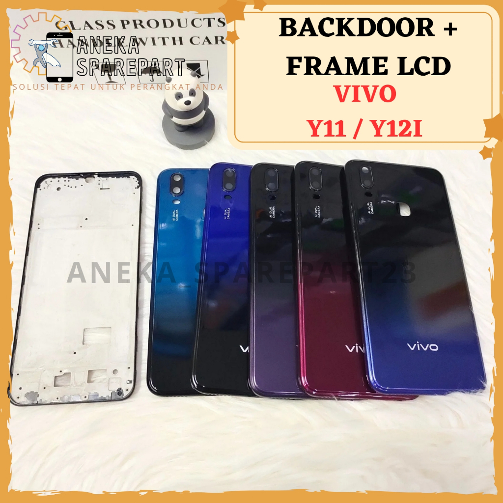 HOUSING BACK CASING FULLSET VIVO Y11 / Y12I BACKDOOR + FRAME LCD VIVO Y11 / Y12I