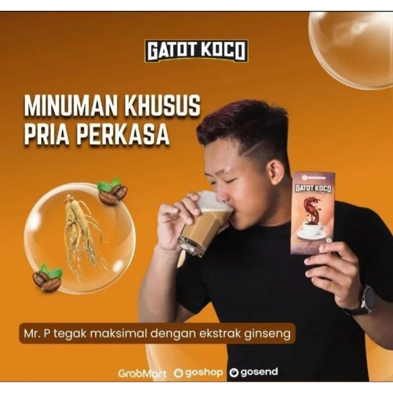 

Gatot Koco Kopi Gatot Koco 1 Boxs isi 5 sachet kopi herbal stamina pria