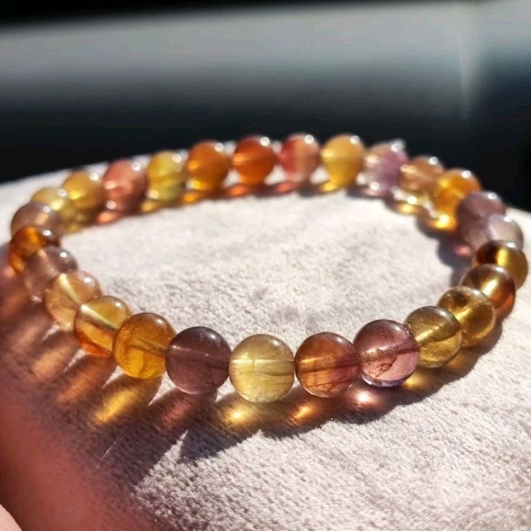 RARE Candy Sunset Fluorite Bracelet