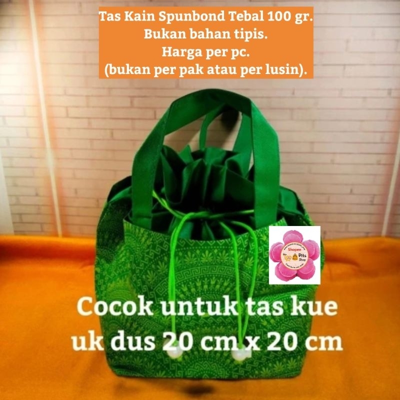 

Tas Kantong Kain Bingkisan Souvenir Gift Bag Batik Kipas Hijau