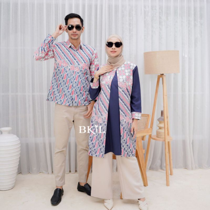 Batik Couple Diana || Kemeja Batik Diana || Tunik Batik Diana Wanita ||