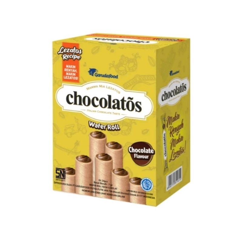 

Chocolatos wafer roll 1 box isi 24 pcs