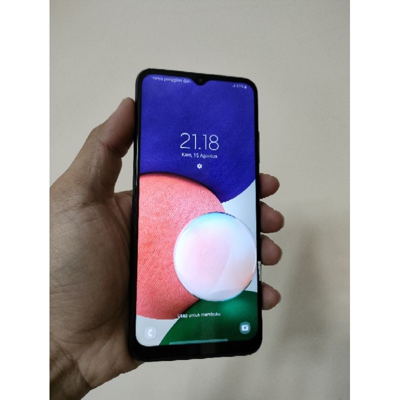 Handphone hp Samsung galaxy A22 5G 6/128 Second original murah bergaransi siap pakai
