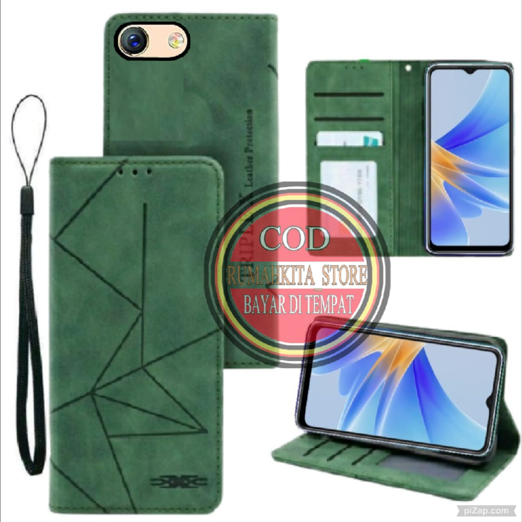 CASE HP  OPPO A39/A57 TIPE LAMA MOTIF MAXNET CASE KULIT - CASING DOMPET-FLIP LEATHER-SARUNG HP