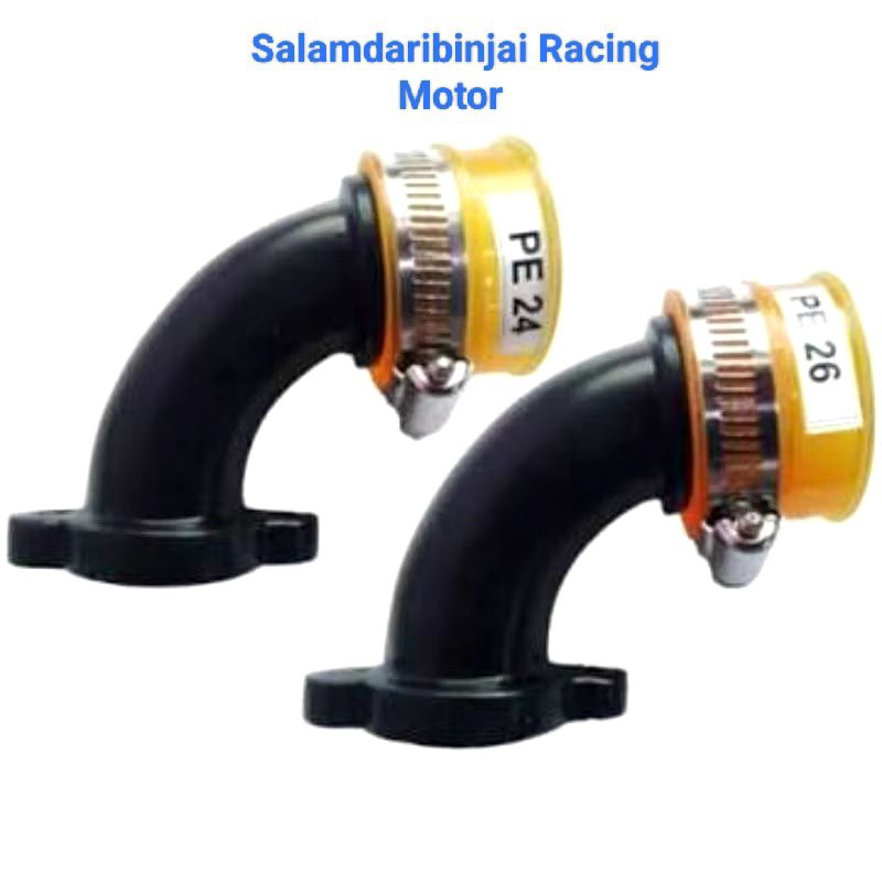 Manipul Manifol Miring Karburator Carbu PE 24 26 28 PWK Pwl Pe Motor Bebek Matic