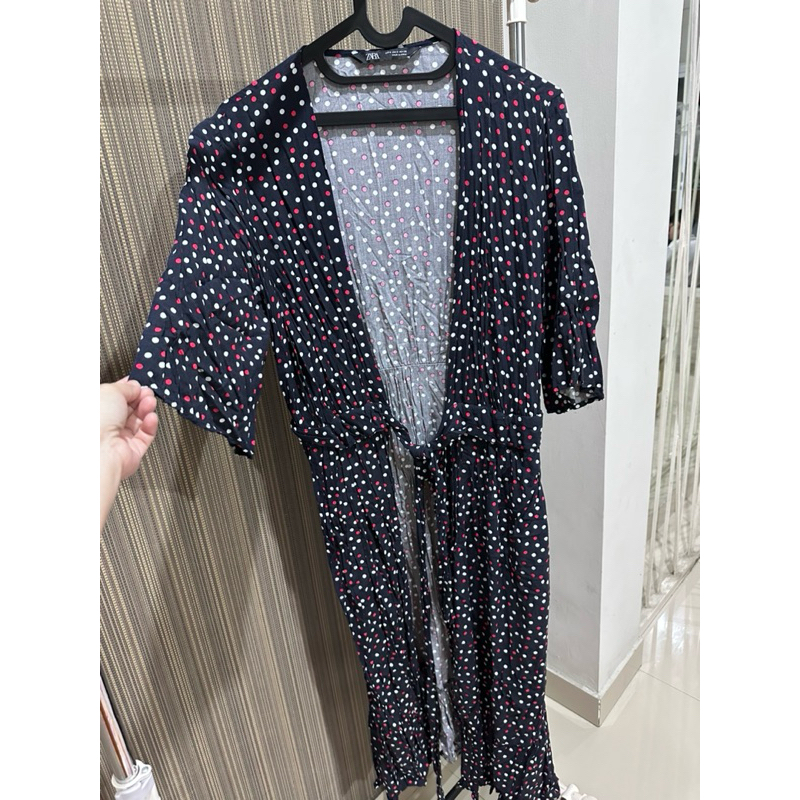 zara outer dress wanita