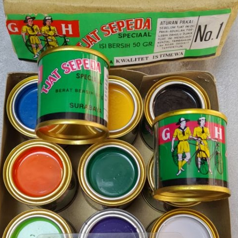 Cat sepeda Cat besi Cat pandu 50 gram Cat mini 50 gram Cat pandu 50 gr Cat mini 50 gr Cat besi kecil